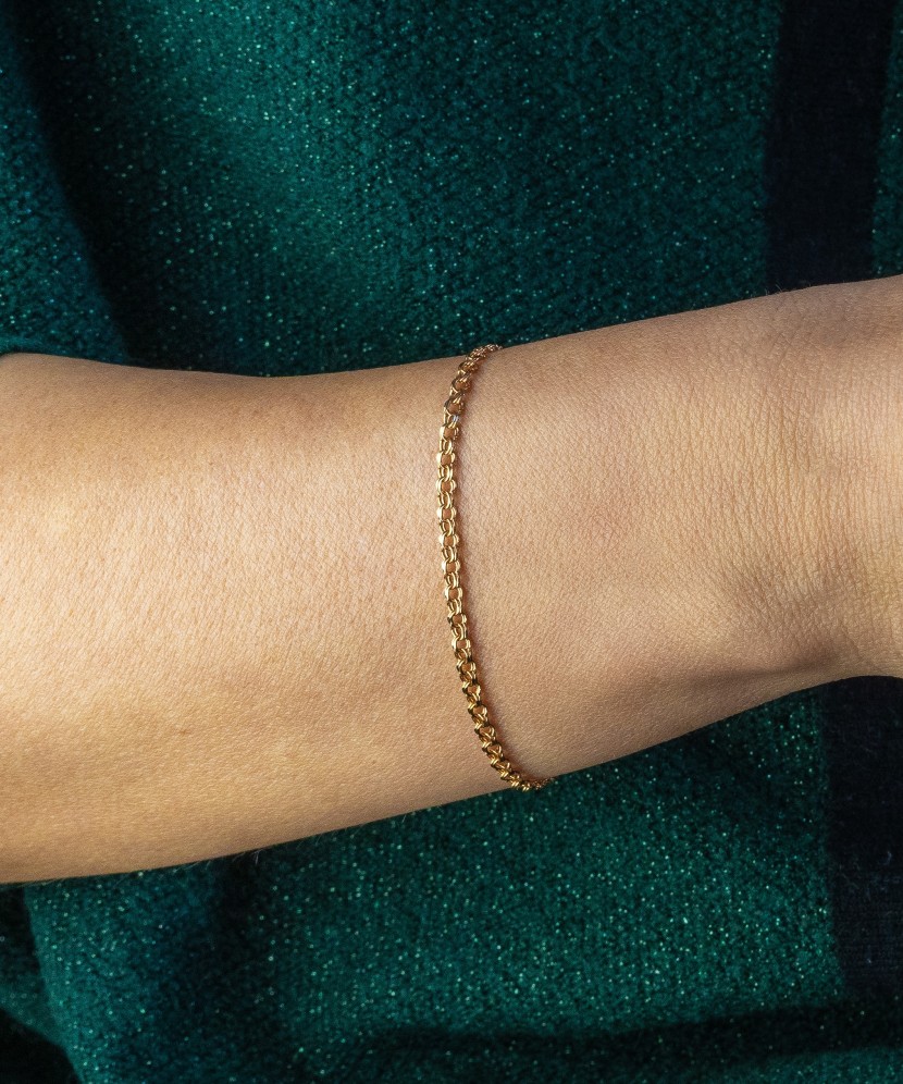 Zelta rokassprādze "Bismark", 3,2 mm - Zelta rokassprādzes - Goldinga