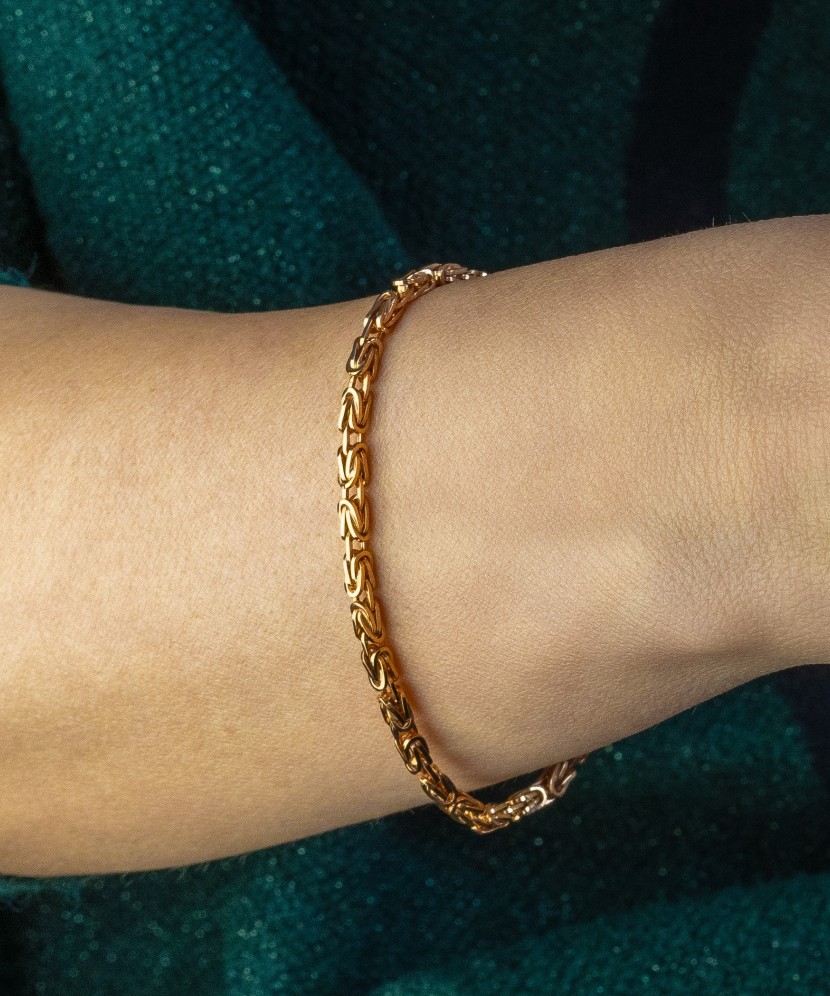 Золотой браслет 3.4mm