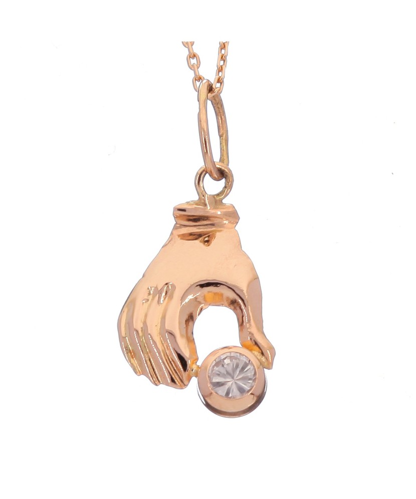 Zelta piekariņš ar cirkoniju - Zelta Kuloni - Goldinga