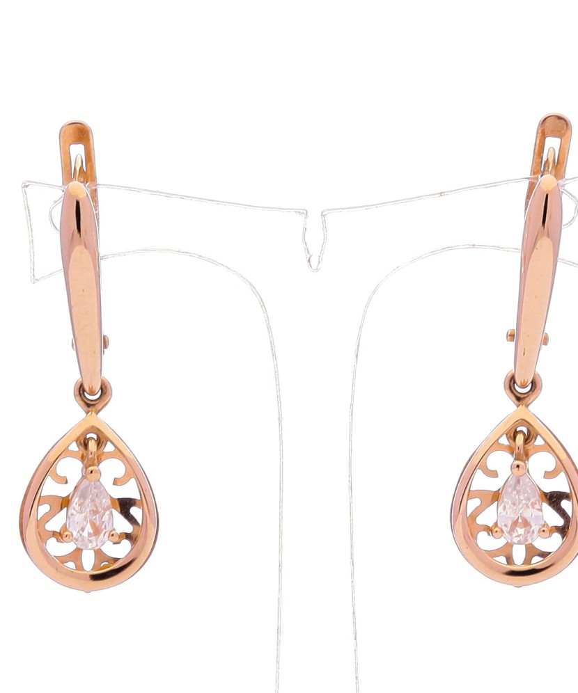 Zelta auskari ar cirkoniju - Zelta Auskari - Goldinga