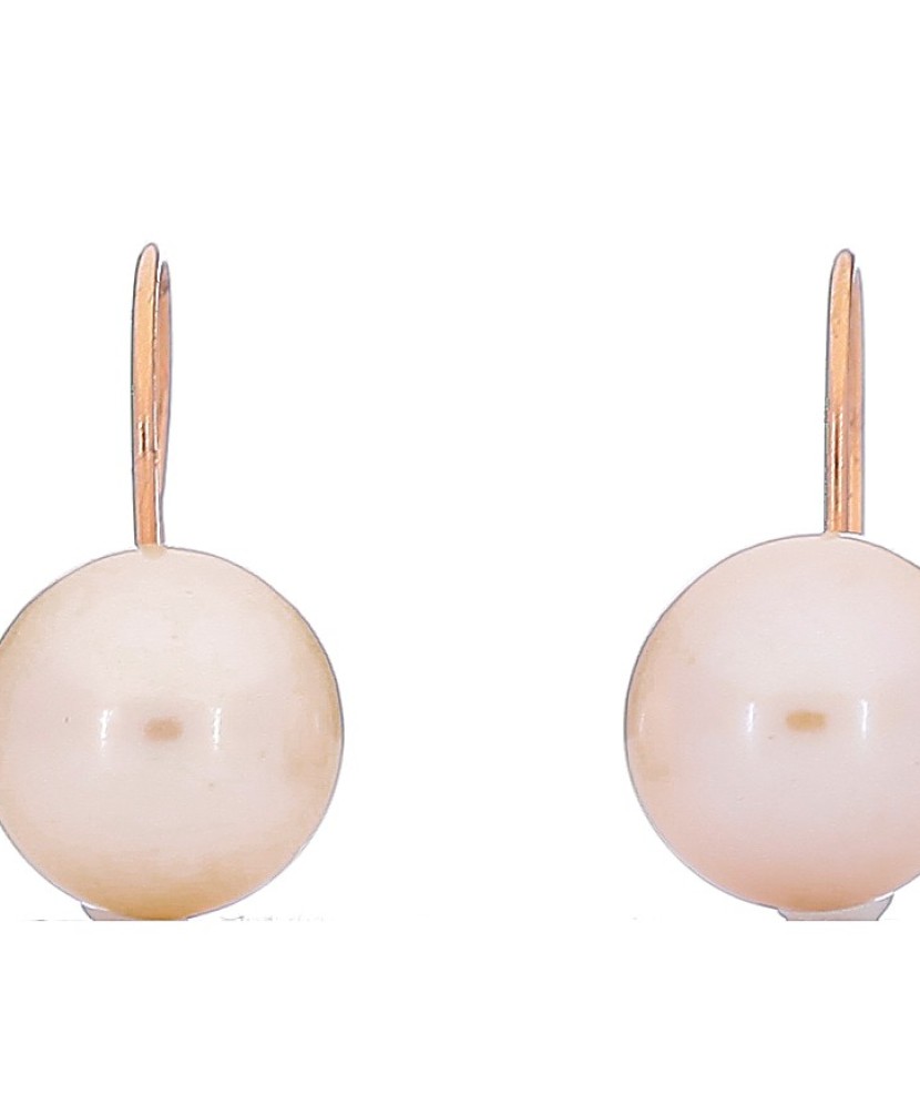 Zelta auskari "000193300228" - auskari ar pērlēm - Goldinga