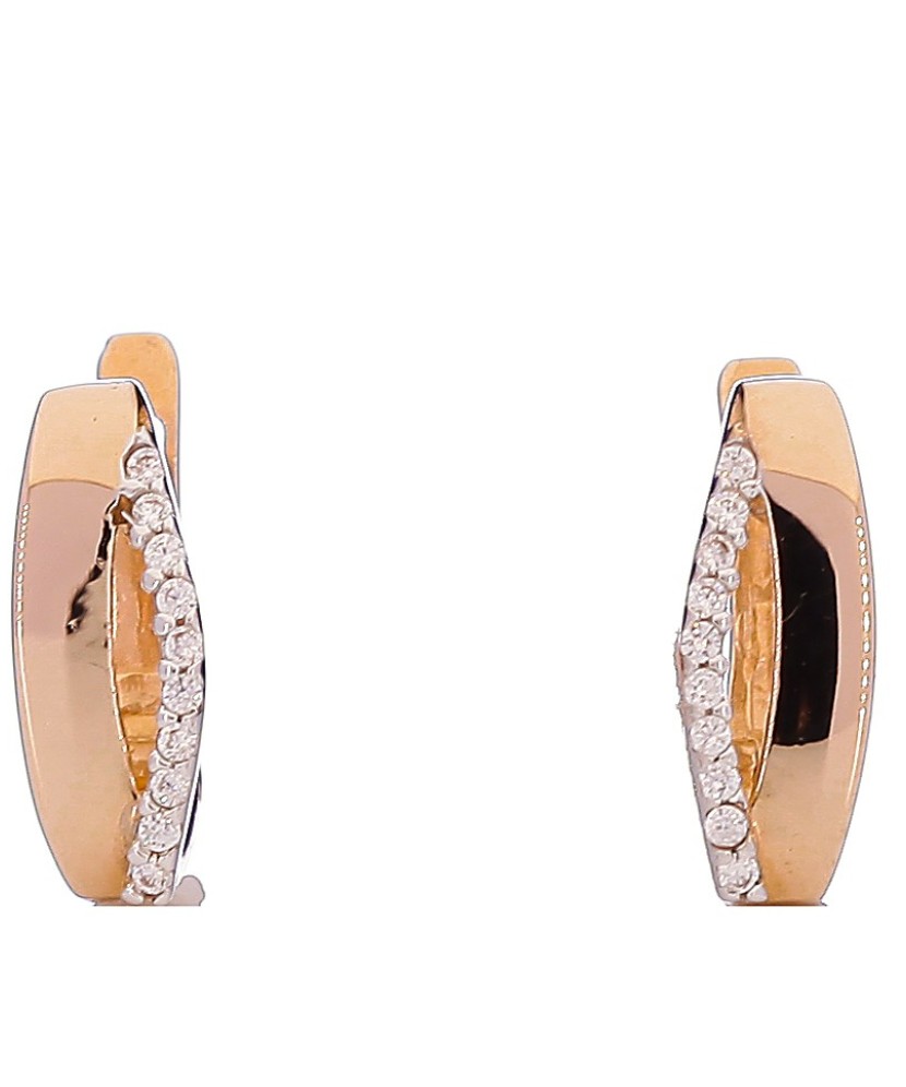 Auksiniai auskarai su cirkoniais - Auksiniai auskarai - Goldinga