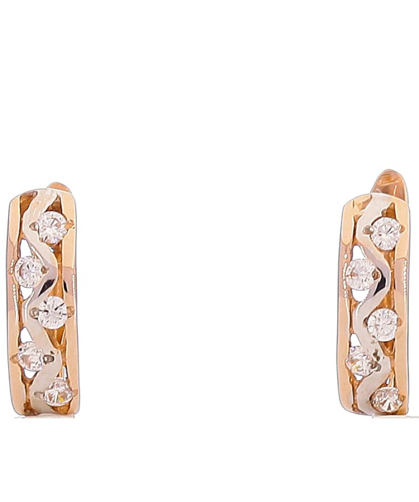 Zelta auskari ar cirkonijiem - Zelta Auskari - Goldinga