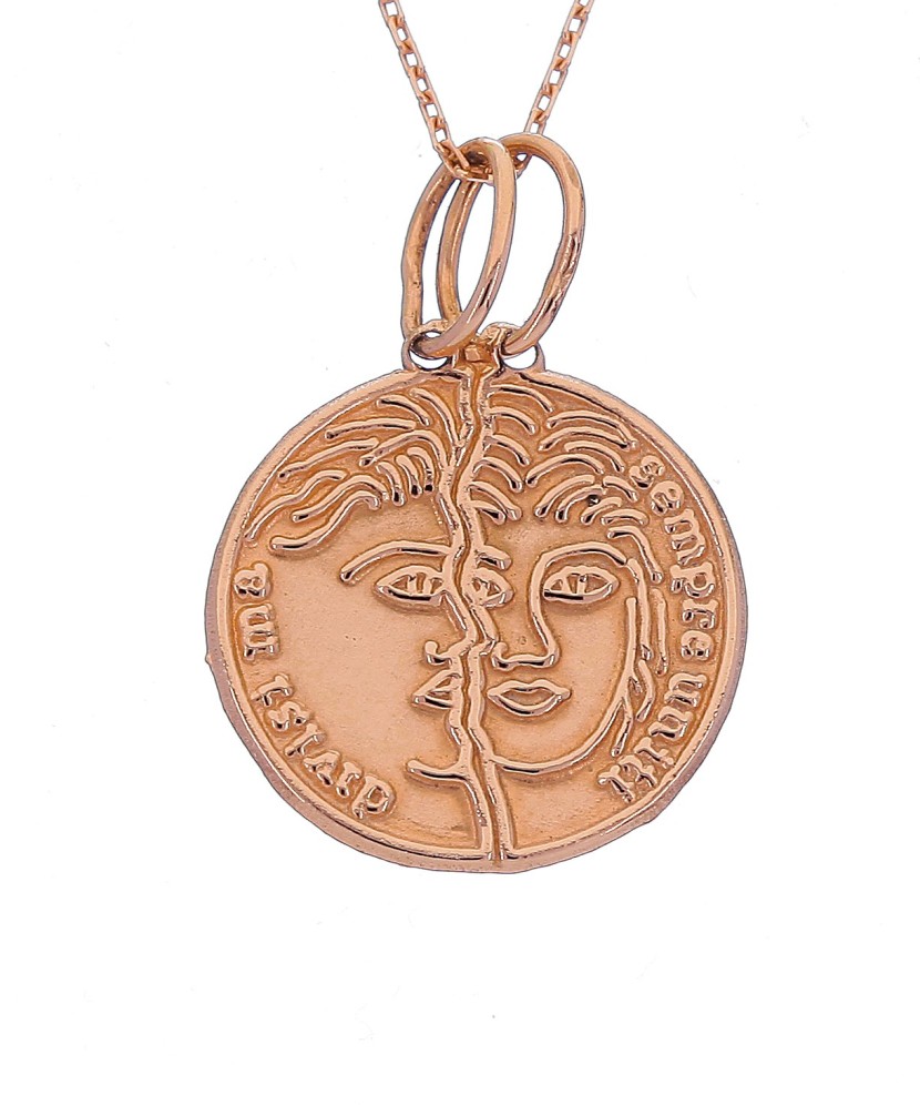 Auksinis pakabukas dviems "Meilė" - Auksiniai pakabukai - Goldinga