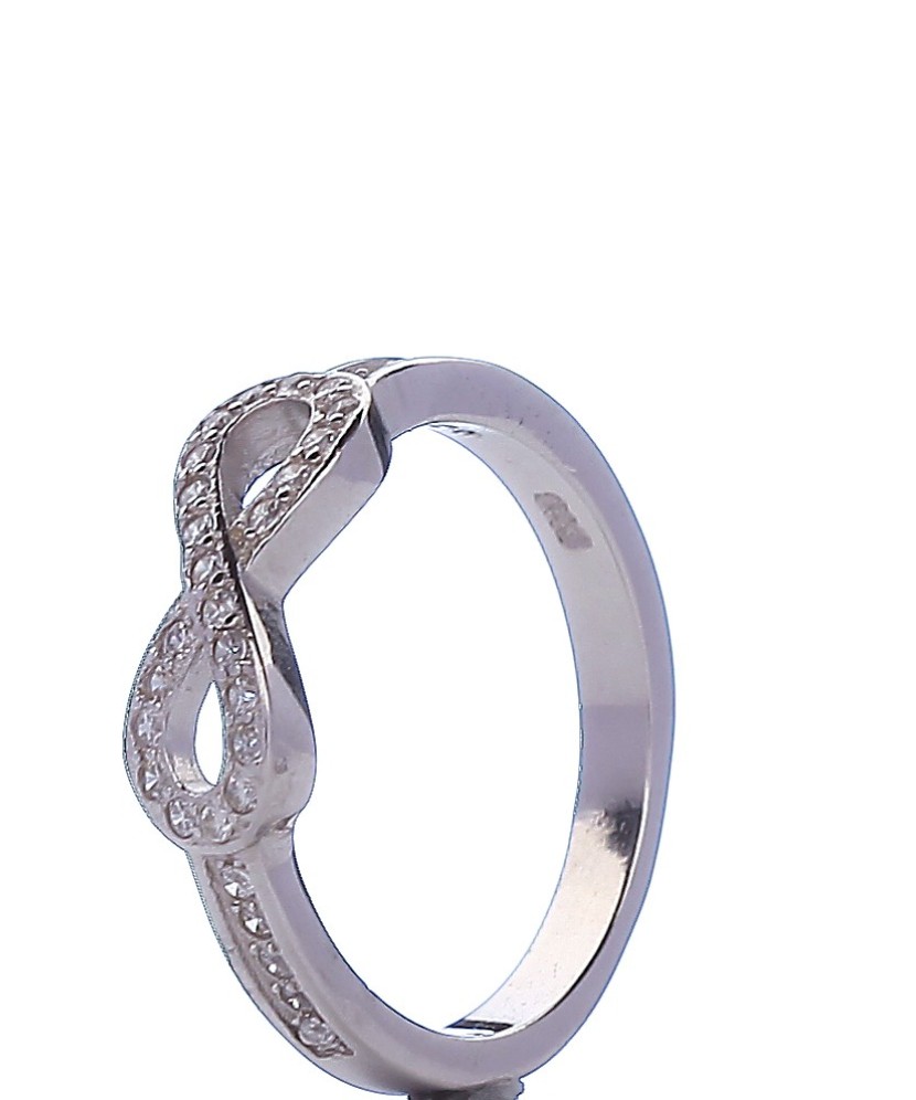 Sudraba gredzens ar cirkonijiem "Bezgalība" - Sidabriniai žiedai - Goldinga