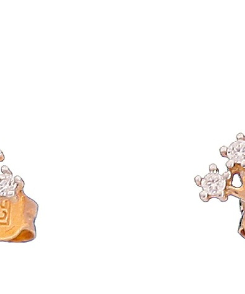 Auksiniai auskarai su cirkoniais "Gyvybės medis" - Auksiniai auskarai - Goldinga