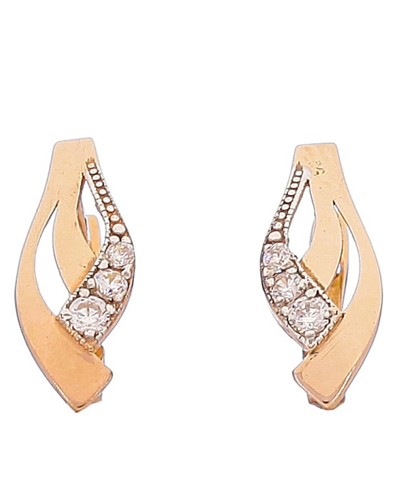 Zelta auskari ar cirkonijiem - Zelta Auskari - Goldinga