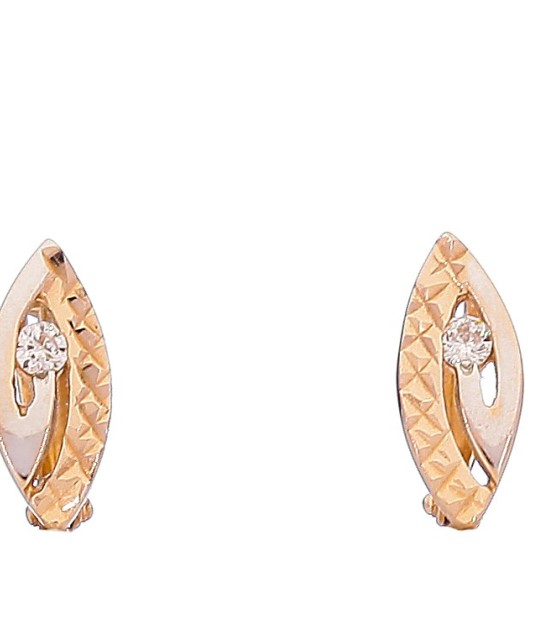 Auksiniai auskarai su cirkoniais - Auksiniai auskarai - Goldinga