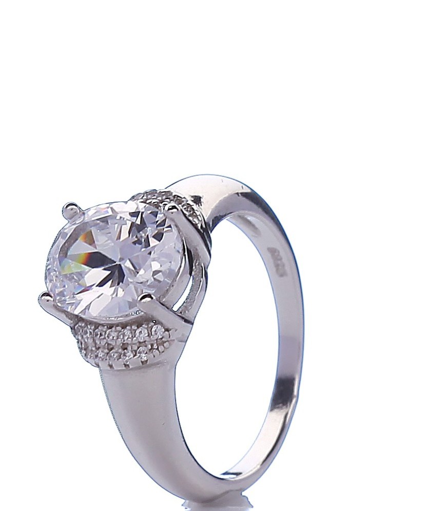 Sudraba gredzens ar cirkonijiem - Sidabriniai žiedai - Goldinga