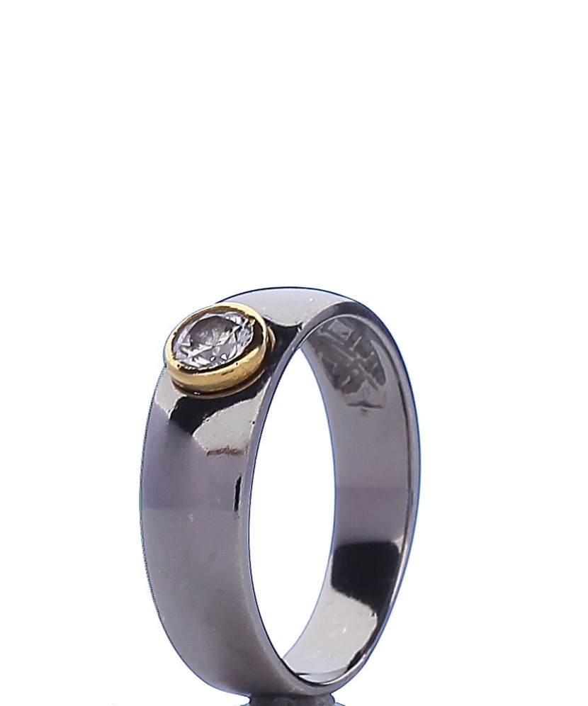 Sudraba gredzens ar cirkoniju - Sidabriniai žiedai - Goldinga