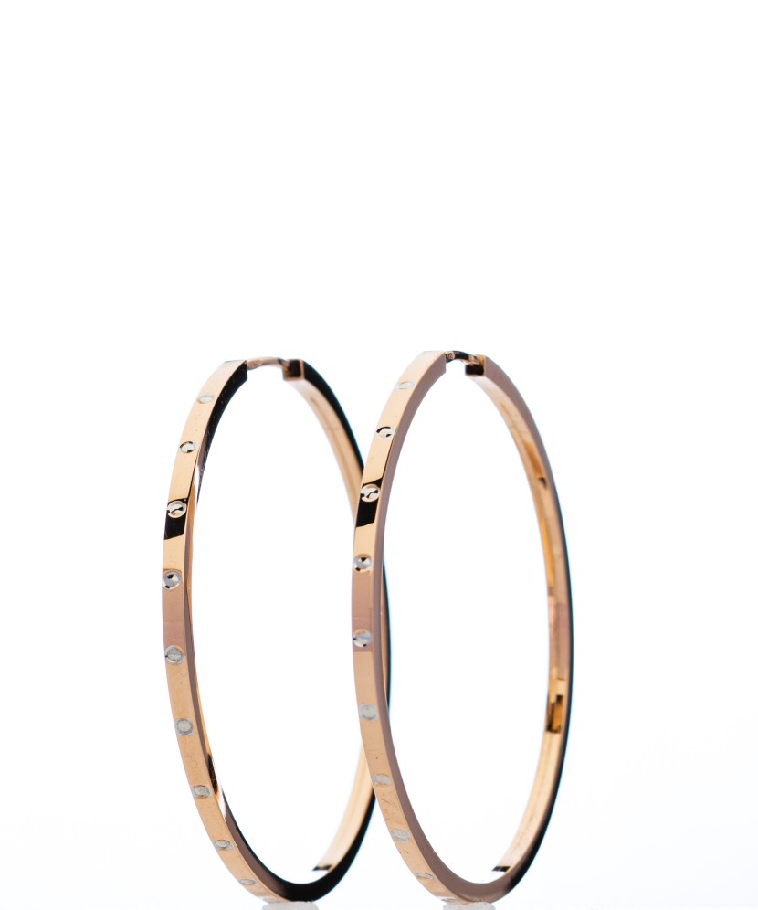 Auksiniai auskarai rinkutės 39mm - Auksiniai auskarai - Goldinga