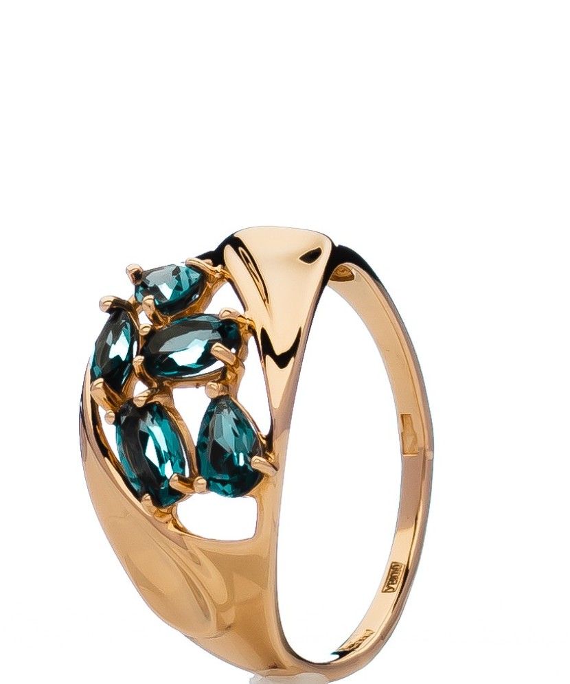 Zelta gredzens ar Londonas topāzu - Zelta Gredzeni - Goldinga