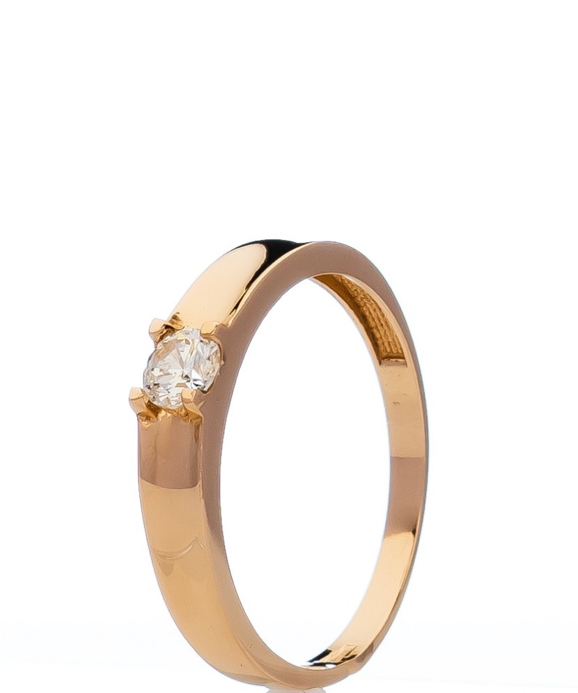 Zelta gredzens ar cirkoniju - Zelta Gredzeni - Goldinga