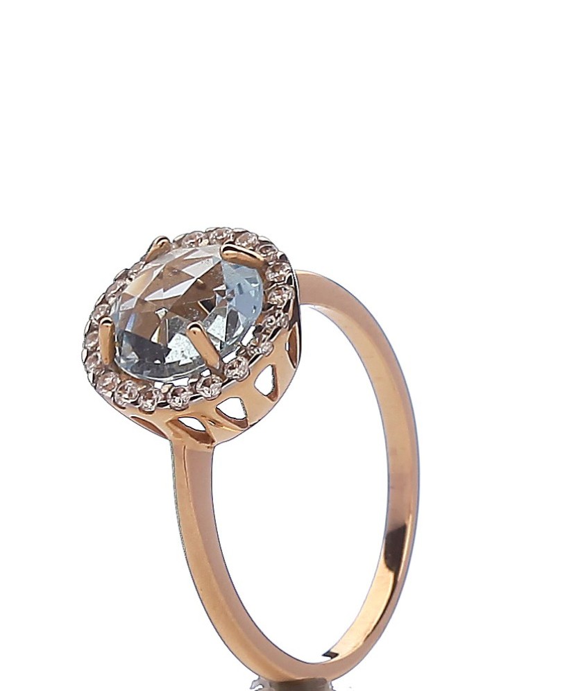 Zelta gredzens ar sintētisko topāzu - Zelta Gredzeni - Goldinga