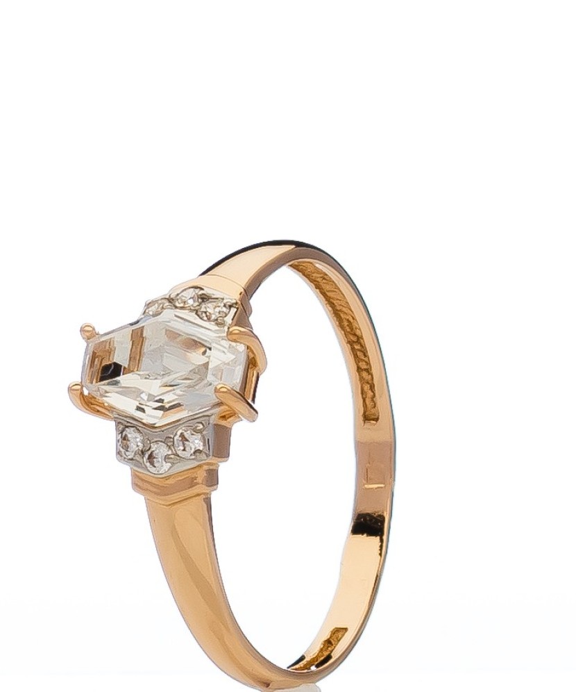 Zelta gredzens ar cirkonijiem - Zelta Gredzeni - Goldinga