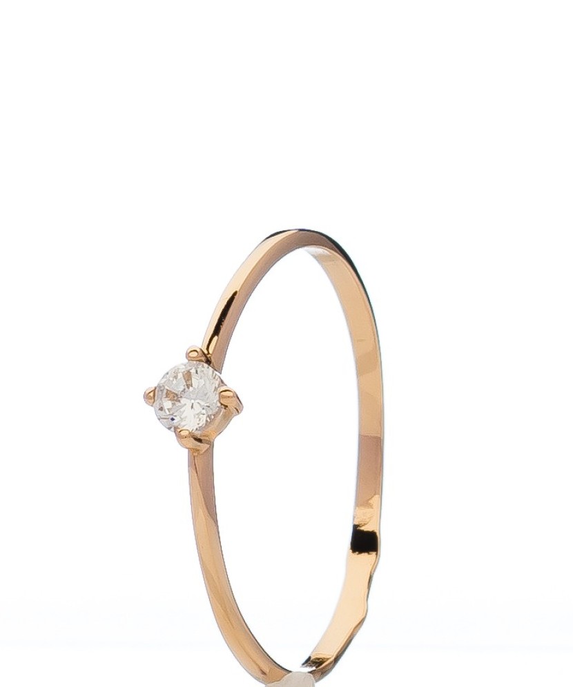 Zelta gredzens ar cirkoniju - Zelta Gredzeni - Goldinga