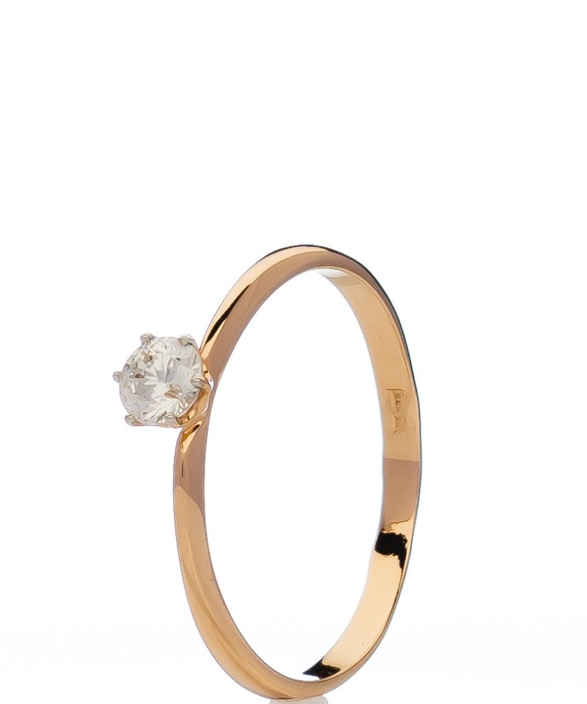 Zelta gredzens ar cirkoniju - Zelta Gredzeni - Goldinga