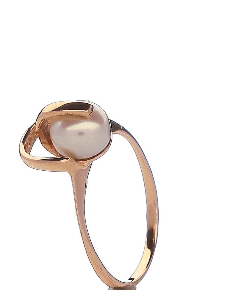 Zelta gredzens ar sintētisko pērli - Zelta Gredzeni - Goldinga