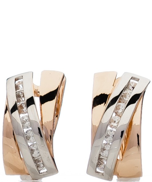 Zelta auskari ar cirkonijiem - Zelta Auskari - Goldinga