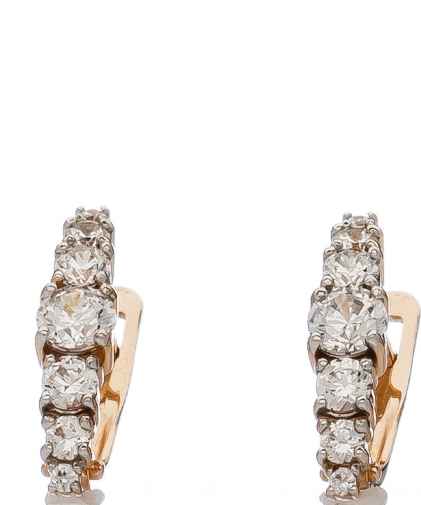 Zelta auskari ar svarovski kristāliem - Zelta Auskari - Goldinga