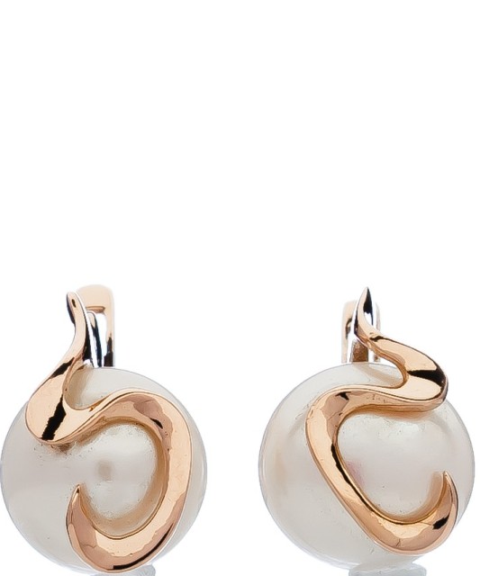 Zelta auskari ar pērli - auskari ar pērlēm - Goldinga