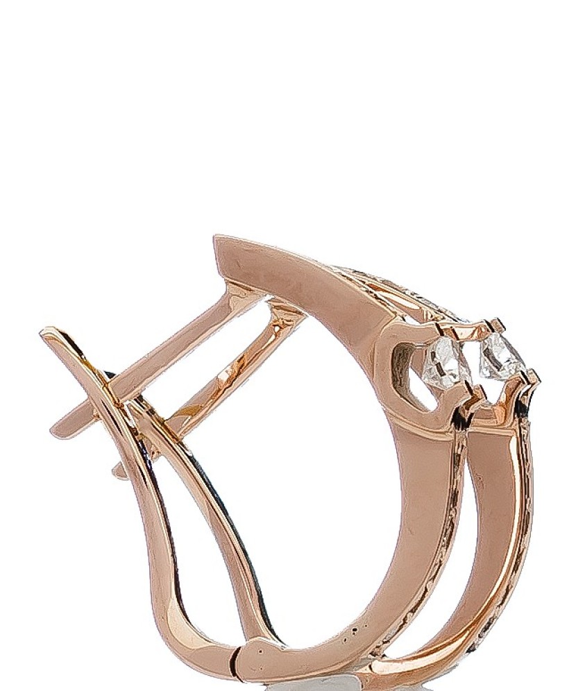 Auksiniai auskarai su briliantais - Auksiniai auskarai - Goldinga