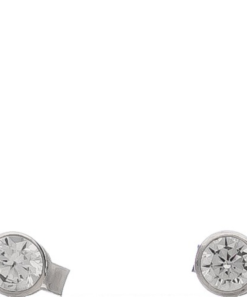 Baltā zelta auskari ar cirkoniju - Zelta Auskari - Goldinga