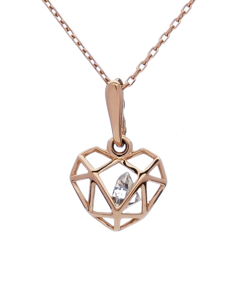 Zelta Piekariņš Ar Cirkoniju - Zelta Kuloni - Goldinga