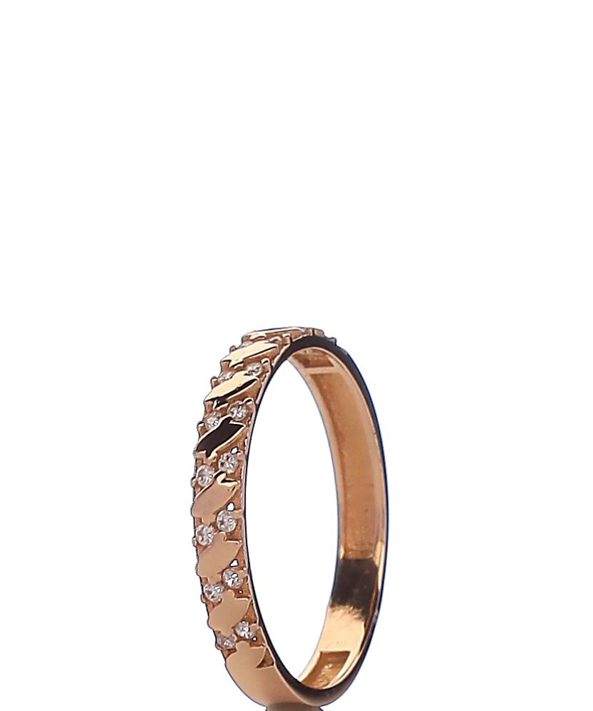 Zelta gredzens ar cirkonijiem - Zelta Gredzeni - Goldinga