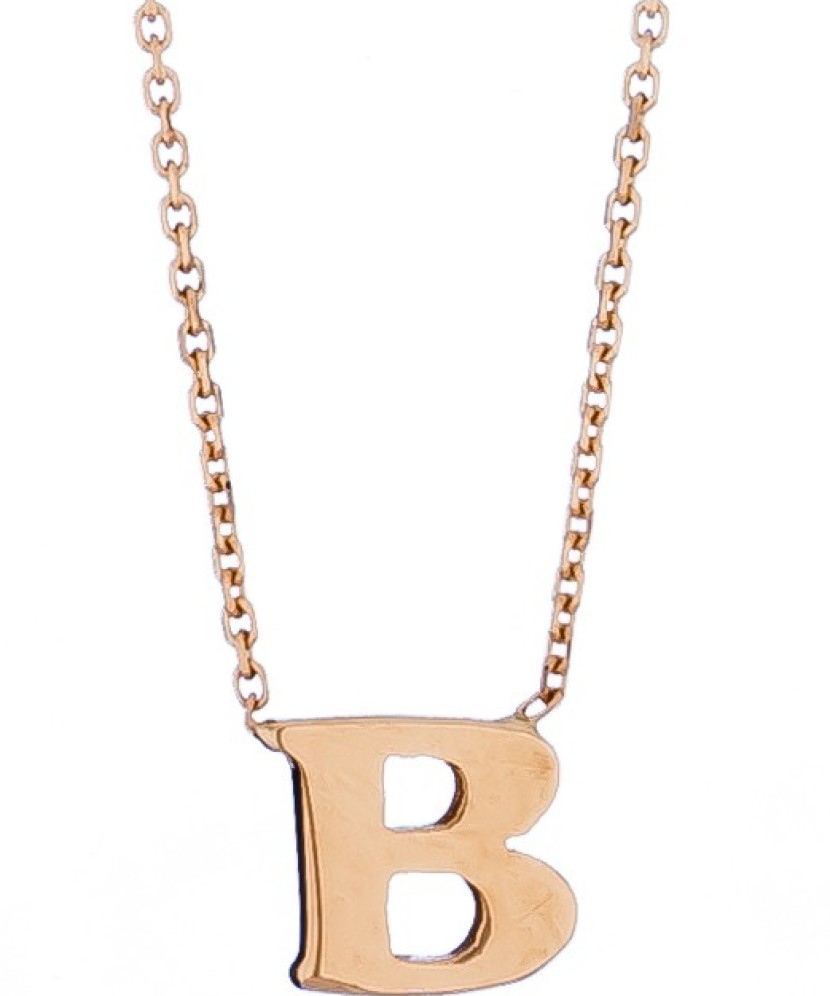 Zelta ķēdīte ar piekariņu, B burts - Zelta ķēdītes ar piekariņiem - Goldinga