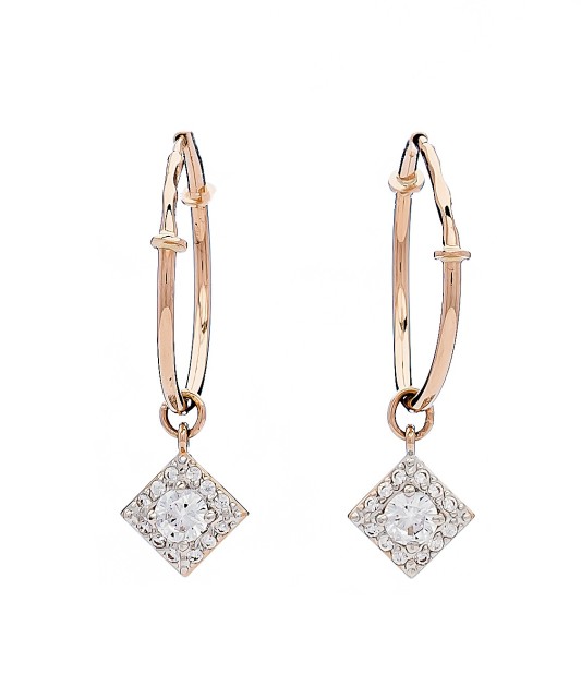 Zelta auskari ar cirkonijiem - Zelta Auskari - Goldinga