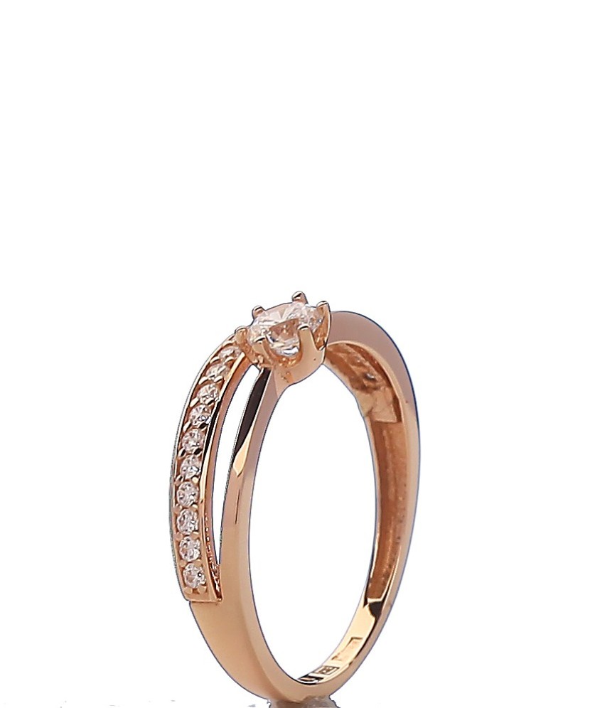 Zelta gredzens ar cirkonijiem - Zelta Gredzeni - Goldinga