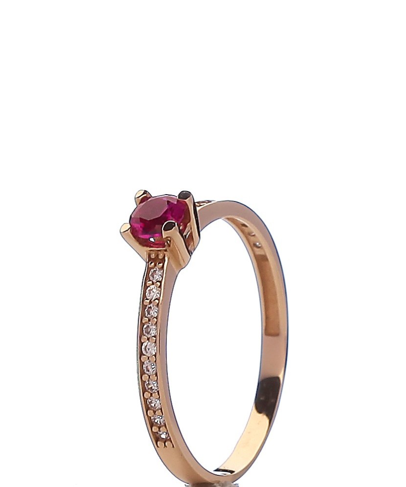 Zelta gredzens ar cirkonijiem - Zelta Gredzeni - Goldinga