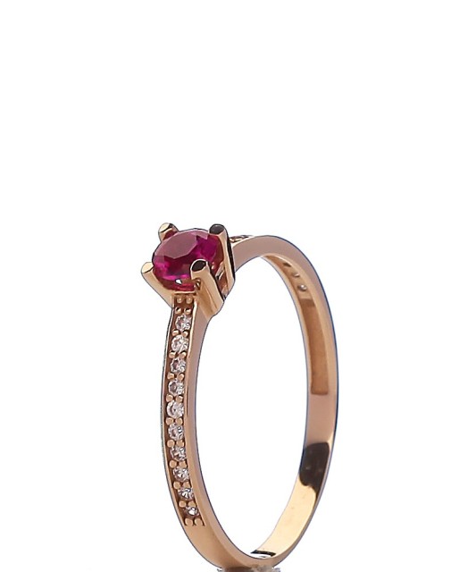 Zelta gredzens ar cirkonijiem - Zelta Gredzeni - Goldinga