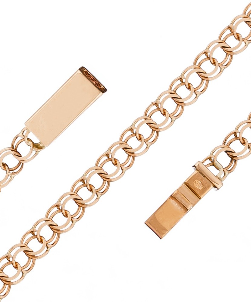 Zelta ķēdīte "Bismark", 5 mm - Zelta ķēdītes - Goldinga