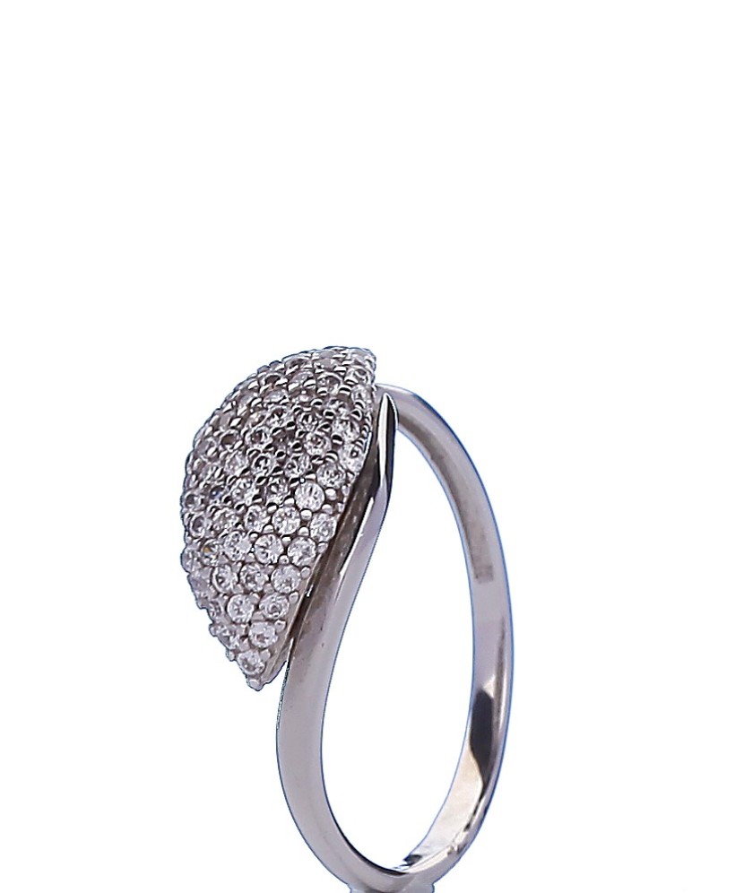 Auksinis žiedas su cirkoniais - Auksiniai žiedai - Goldinga