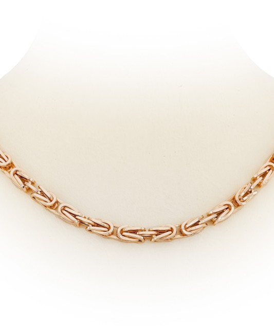 Zelta ķēdīte "Royal python", 3 mm - Zelta ķēdītes - Goldinga