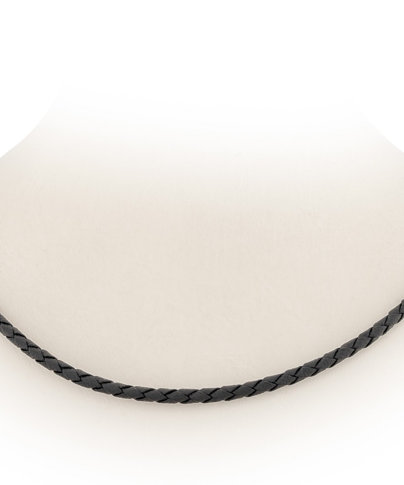 Odinė grandinėlė su auksiniu užsegimu 3.5mm - Auksinės grandinėlės - Goldinga