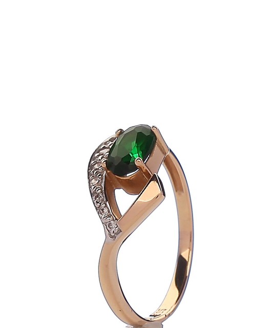 Zelta gredzens ar cirkonijiem - Zelta Gredzeni - Goldinga