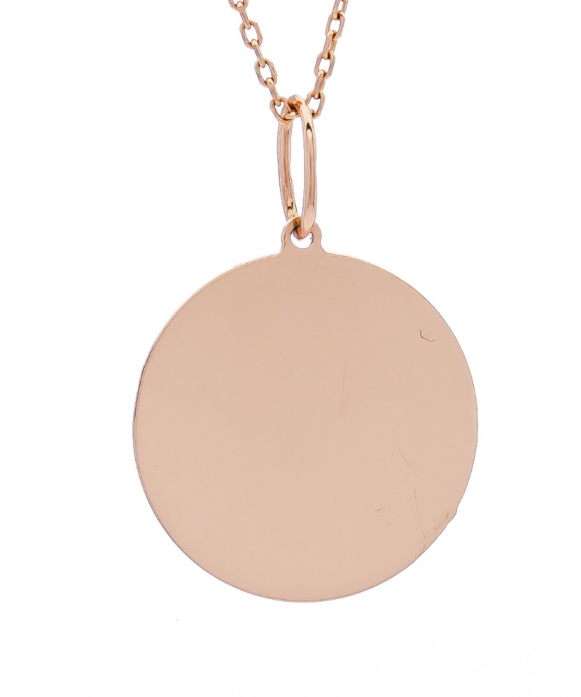 Zelta piekariņš "Plāksnīte", 12 mm - Zelta Kuloni - Goldinga