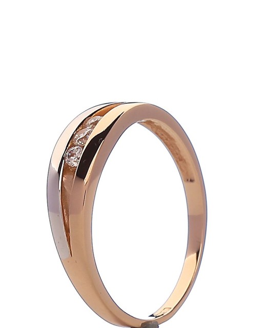 Zelta gredzens ar cirkonijiem - Zelta Gredzeni - Goldinga