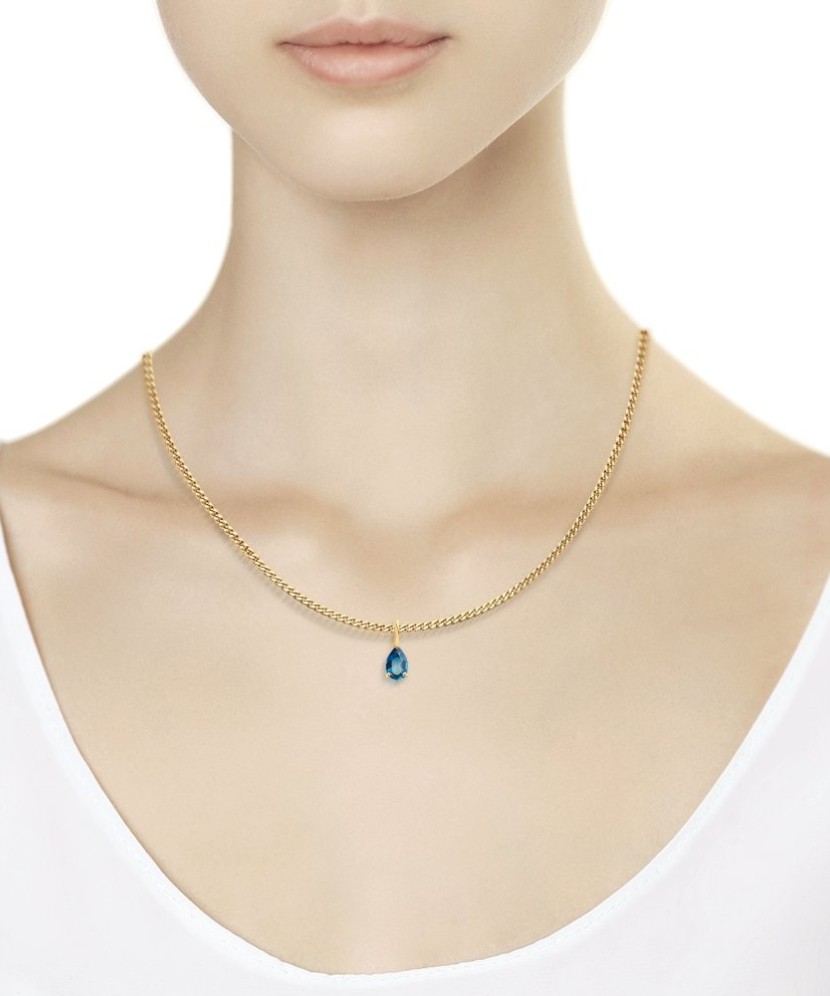 Zelta piekariņš ar topāzu - Zelta Kuloni - Goldinga