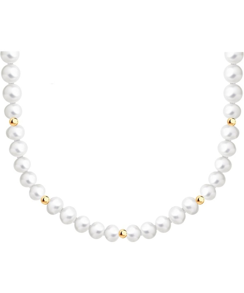 Pērļu kaklarota ar zeltu - Pērļu kaklarotas - Goldinga