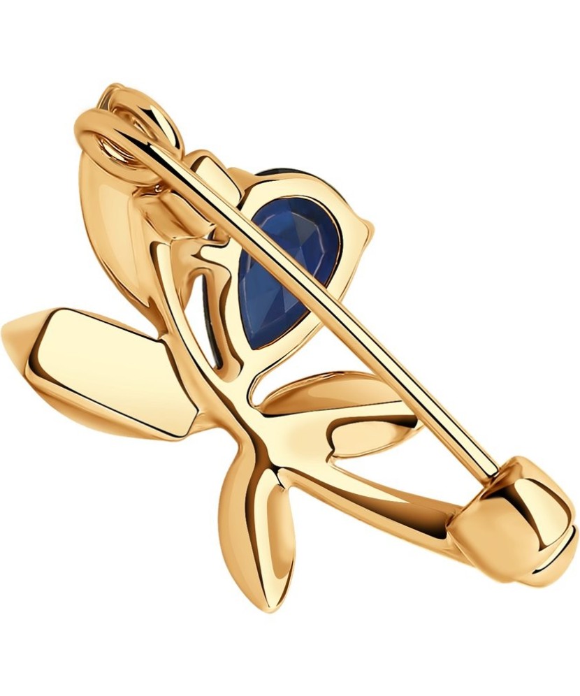 Auksinė sagė su korundu - Sagės - Goldinga