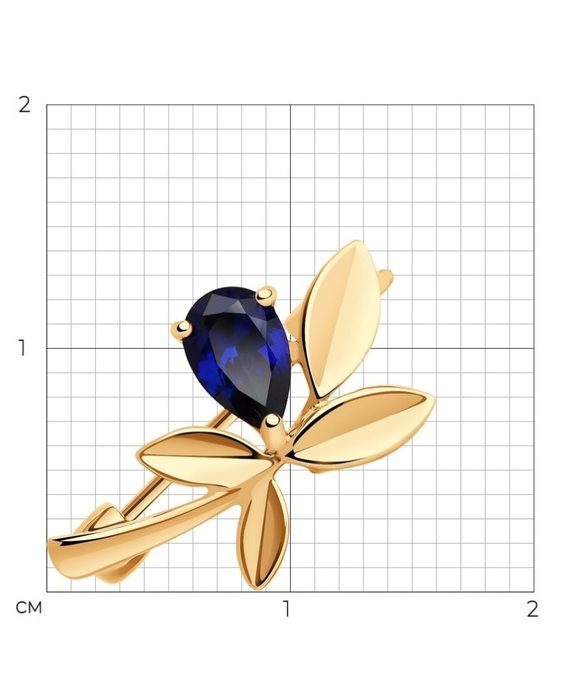 Zelta sakta ar korundu - Saktas - Goldinga