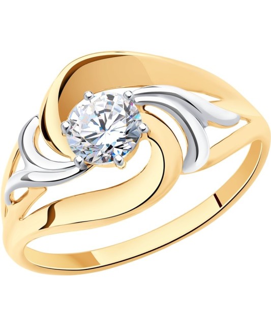 Zelta gredzens ar cirkoniju - Zelta Gredzeni - Goldinga