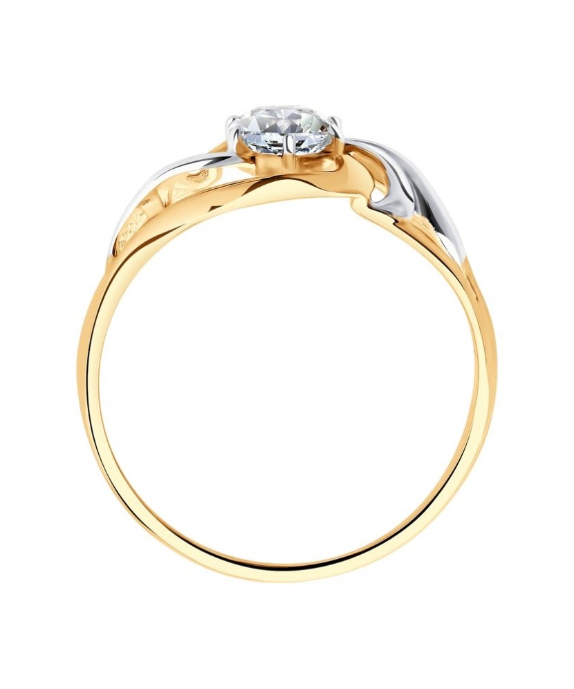 Auksinis žiedas su cirkoniu - Auksiniai žiedai - Goldinga