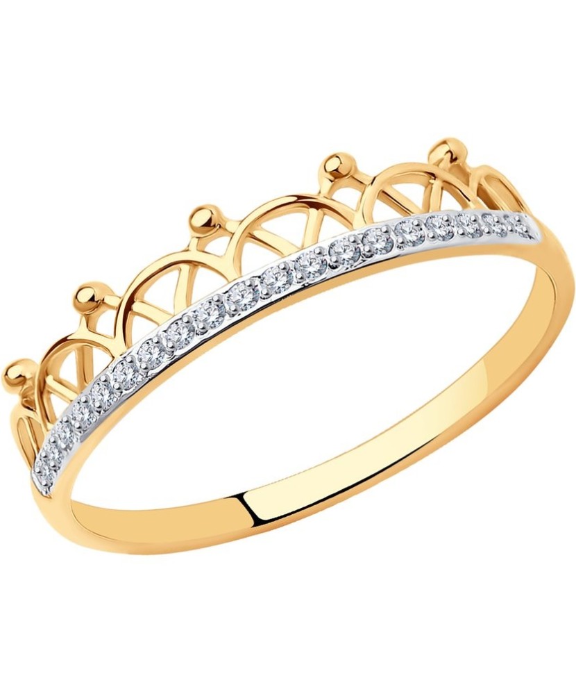 Zelta gredzens ar cirkonijiem - Zelta Gredzeni - Goldinga