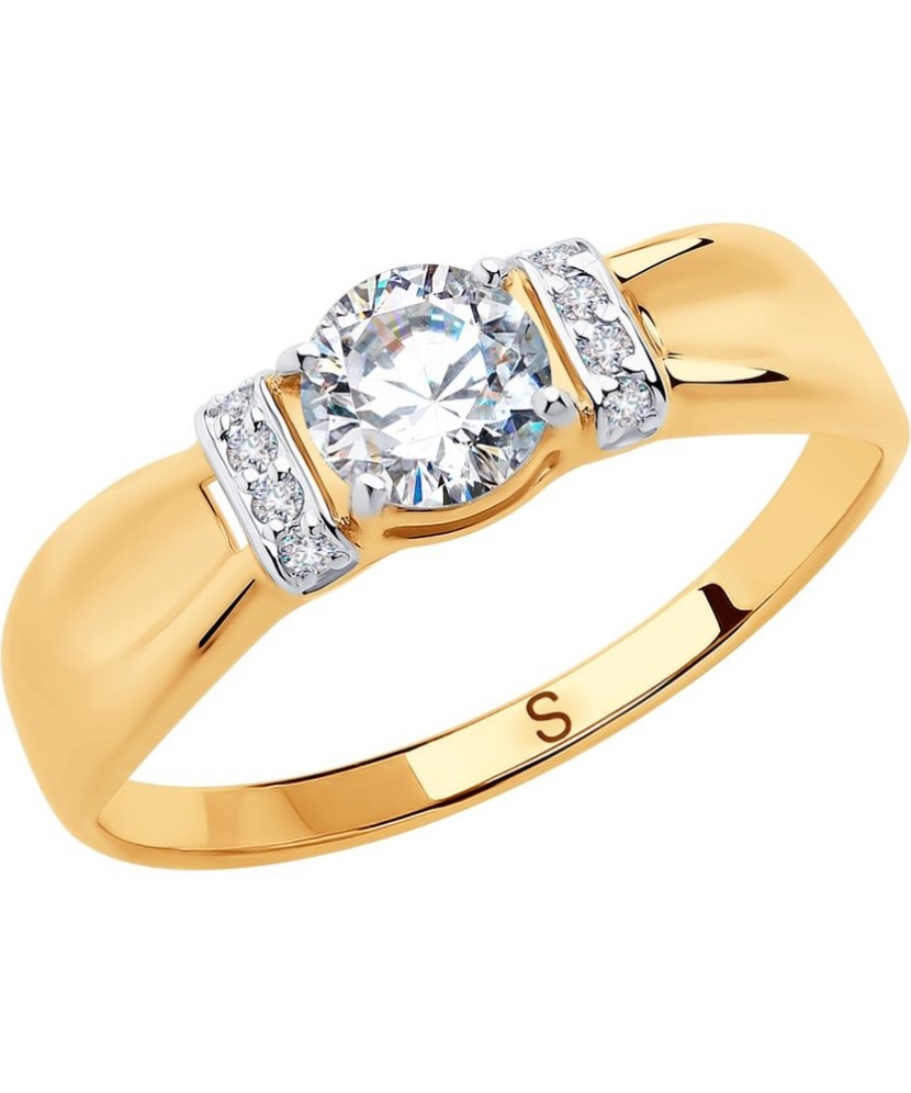 Zelta gredzens ar cirkonijiem - Zelta Gredzeni - Goldinga