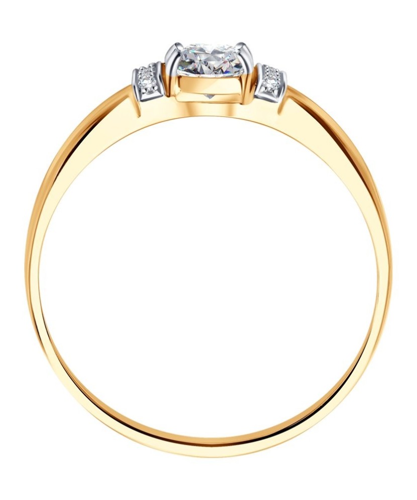 Zelta gredzens ar cirkonijiem - Zelta Gredzeni - Goldinga